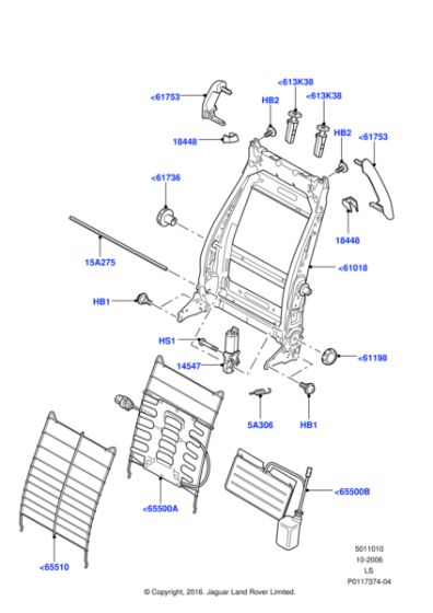 HJN500012PVJ - Land Rover Handle