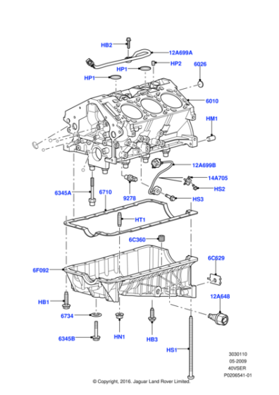 LR027622 - Land Rover Switch - Oil Pressure