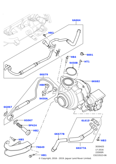 LR065510 - Land Rover Turbocharger