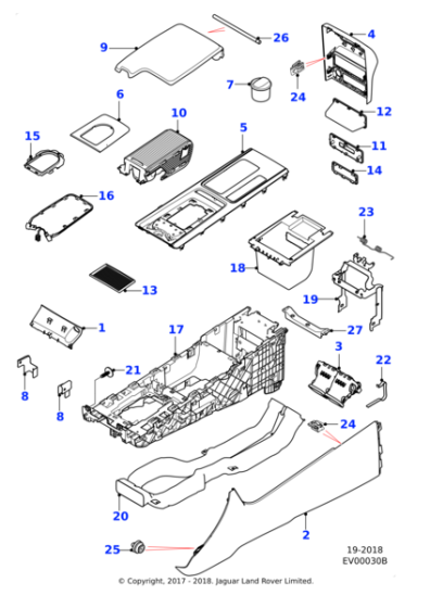 T2H31645 - Jaguar Console panel