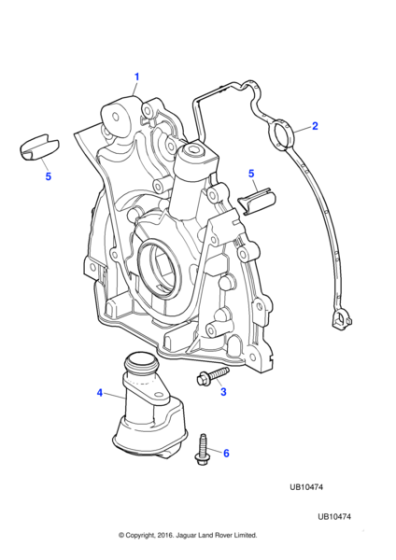 C2Z31680 - Jaguar Oil pump