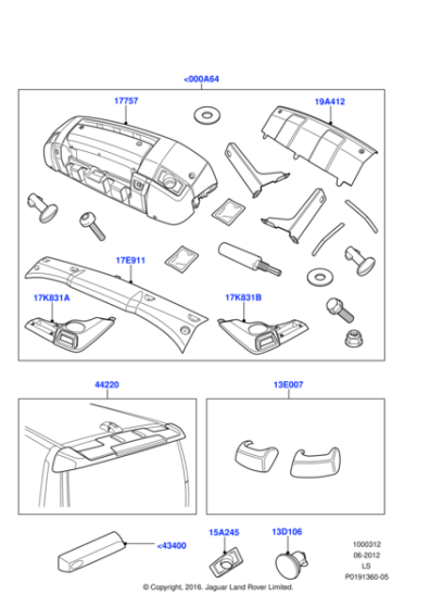 LR006696 - Land Rover Bumper