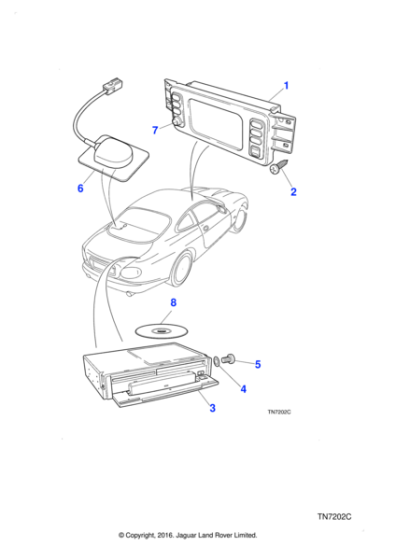 C2N3024 - Jaguar Navigation compact disc