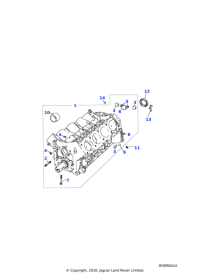 602915 - Land Rover Tap drain-cylinder block