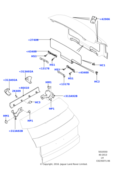 LR072351 - Land Rover Panel - Door Trim