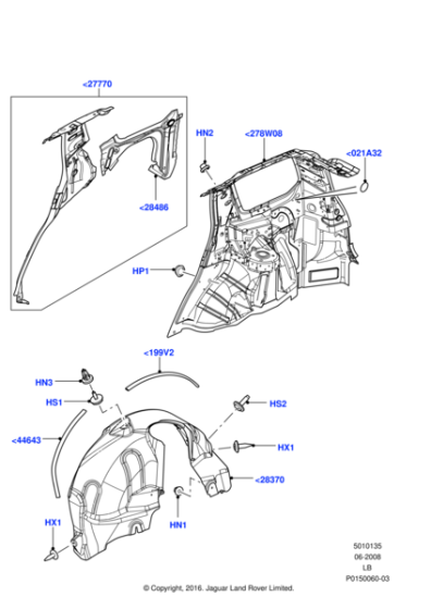 LR001624 - Land Rover PROTECTOR - WHEELARCH