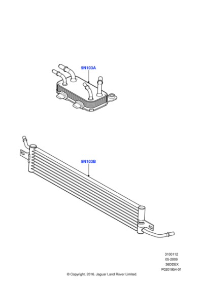 LR016639 - Land Rover Cooler - Fuel