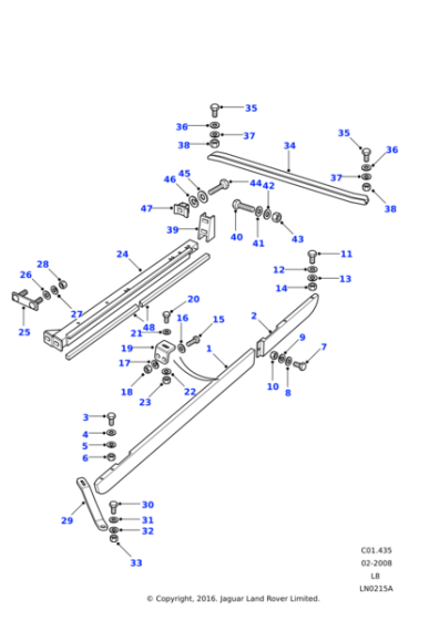 LR023164 - Land Rover Channel assembly-sill