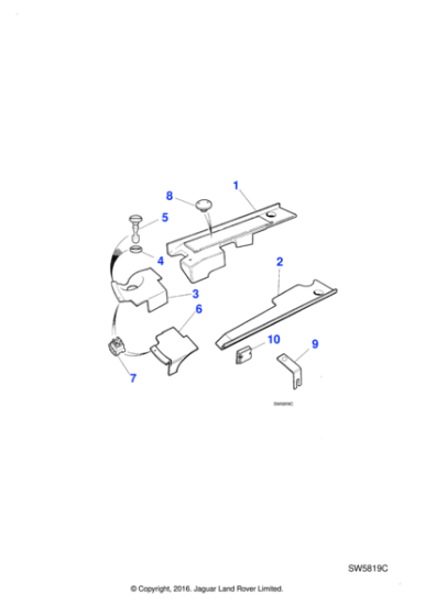 AGU2643 - Jaguar Quarter turn nut