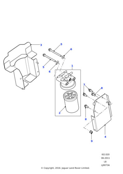 WJI500040 - Land Rover Element - Fuel Filter
