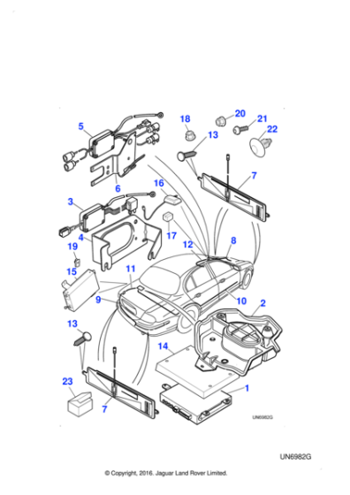 XR812283 - Jaguar U-type spring nut
