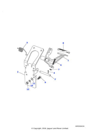 11H1781L - Land Rover Pad-lever-pedal