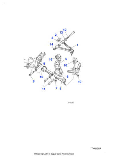 JLM21172 - Jaguar Lower wishbone