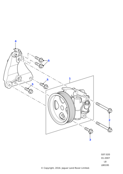 LR031518 - Land Rover Pump - Power Steering
