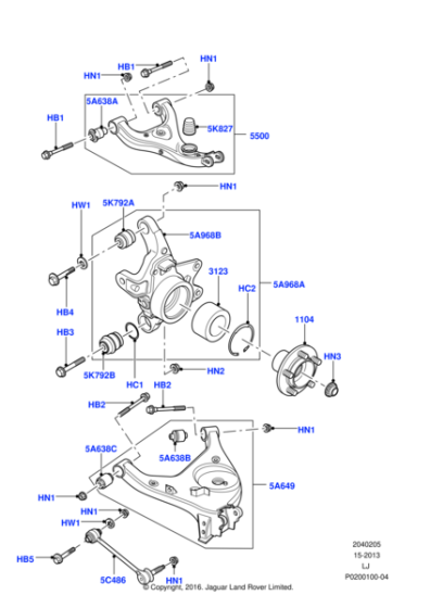 LR023713 - Land Rover Arm - Rear Suspension