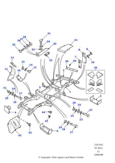 NTC7667 - Land Rover Bracket anti roll bar