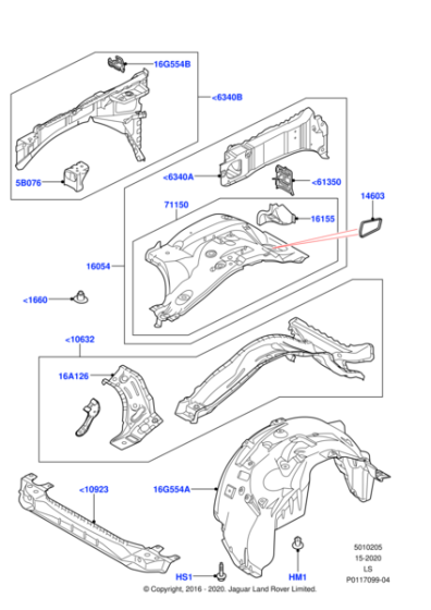 LR014974 - Land Rover Reinforcement