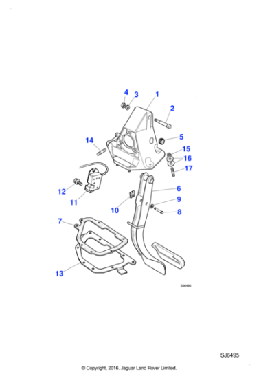 MNF5414AA - Jaguar Clevis pin