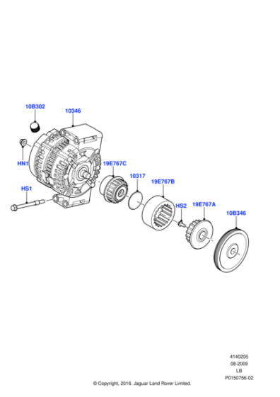LR031223 - Land Rover Alternator