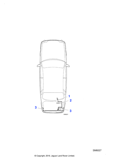 LNA3832CA - Jaguar Trunk hinge cover