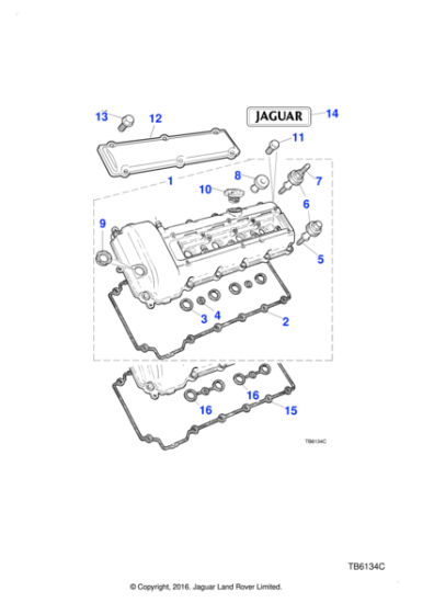 NCE2644AA - Jaguar Camshaft Cover Bolt