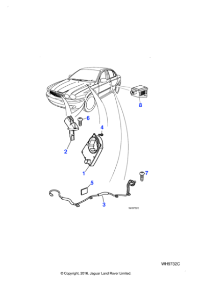 C2S20883 - Jaguar Wheel speed sensor