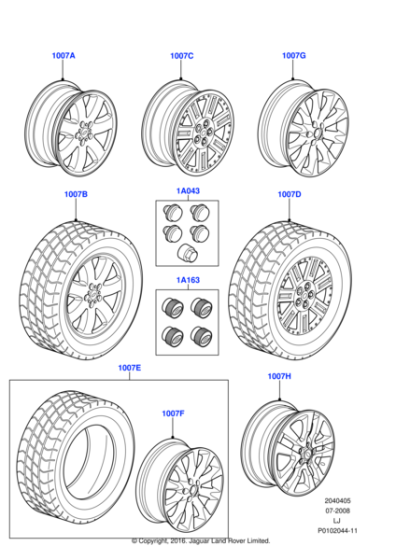 RRC501660MNH - Land Rover Wheel