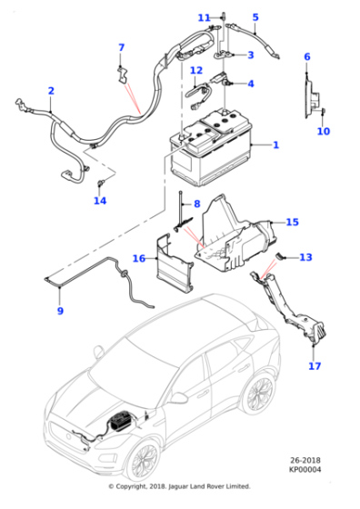 J9C13756 - Jaguar Fused link lead