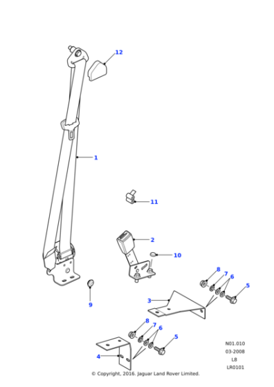 EVB500860PMA - Land Rover Belt