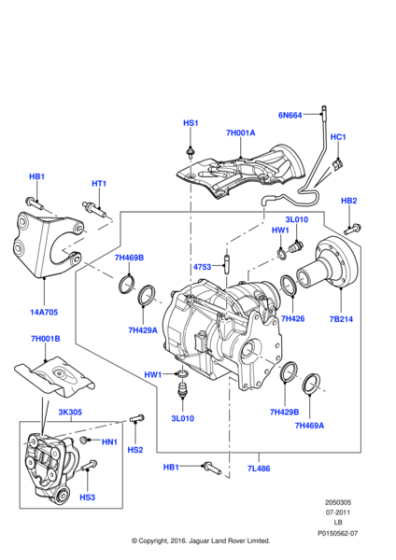 LR010349 - Land Rover Power Transfer Unit