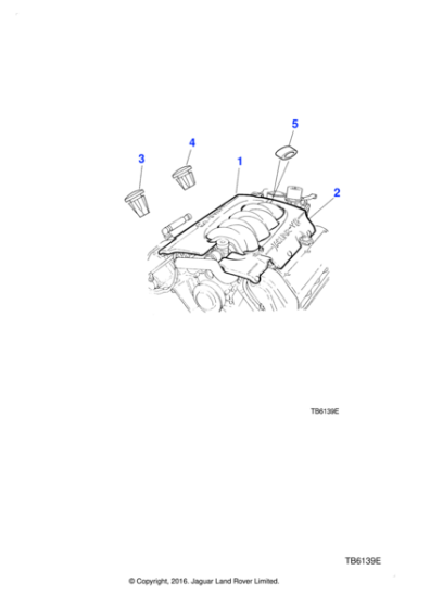 NNC3921AB - Jaguar Engine cover