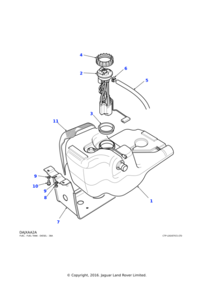 ESR1111 - Land Rover Sensor unit fuel tank