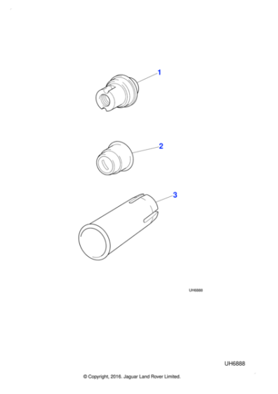 C2S15728 - Jaguar Locking wheel nut