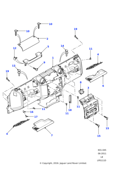 LR013542 - Land Rover Clip - Trim