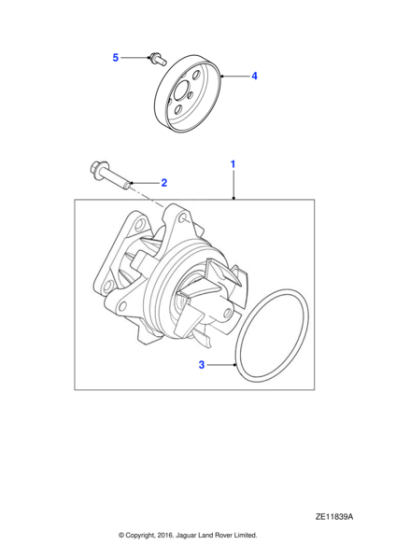 JDE36106 - Jaguar Water pump