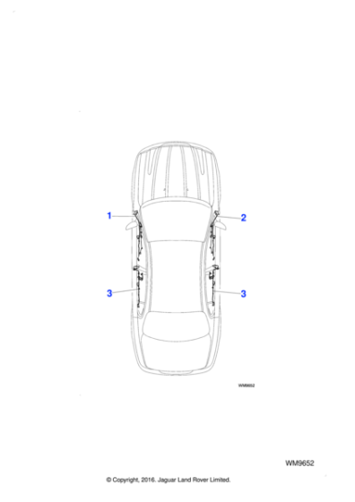 C2S45526 - Jaguar Driver's door harness
