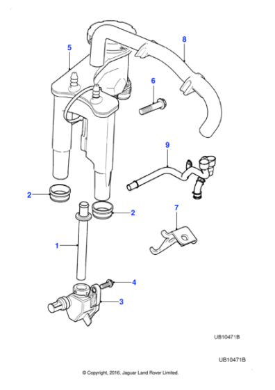 C2S28332 - Jaguar Vent tube