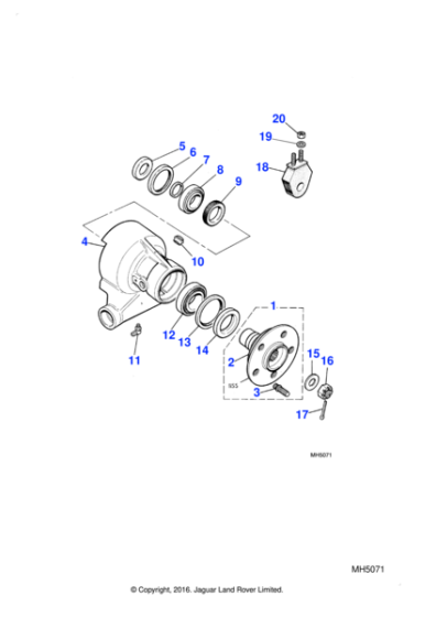 C15232 - Jaguar Oil seal track