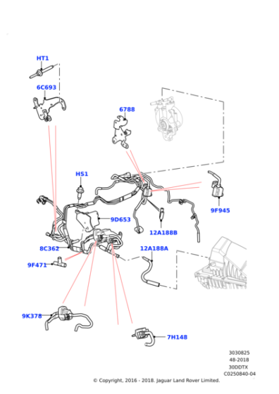 LR104352 - Land Rover Hose
