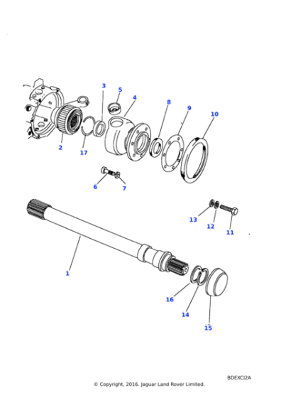 255205 - Land Rover Bolt