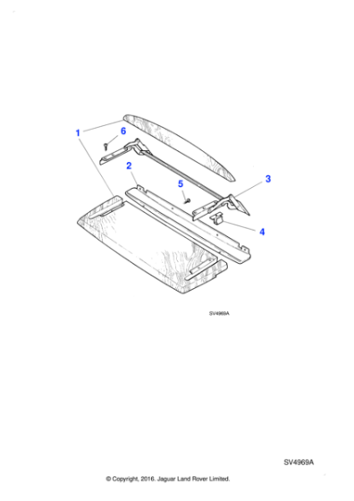 BBC7062 - Jaguar Hinge stop clip