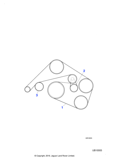 C2C11654 - Jaguar Engine drive belt
