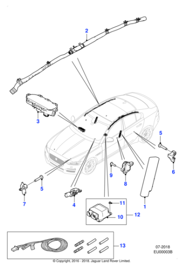 T4N30832 - Jaguar Restraint control module