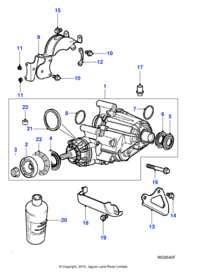 C2S4875 - Jaguar Cover plate seal