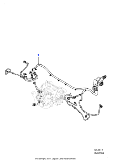 J9C21643 - Jaguar Rear axle harness