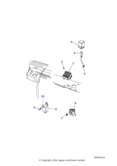 YWC10050L - Land Rover Control unit dim dip