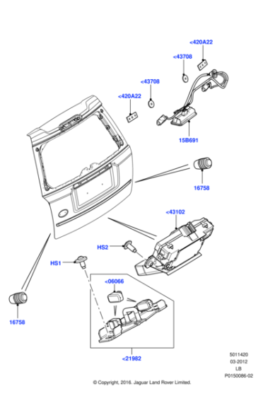 BYP500060 - Land Rover Screw