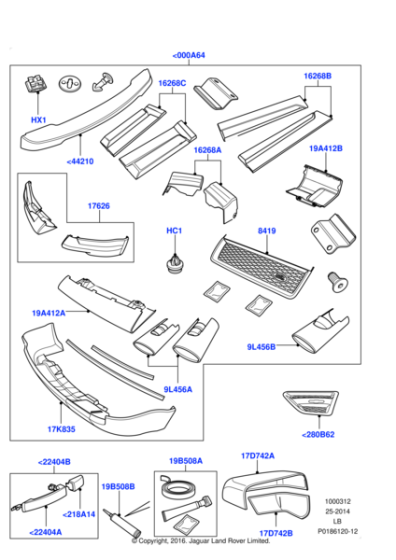 LR003927 - Land Rover Moulding