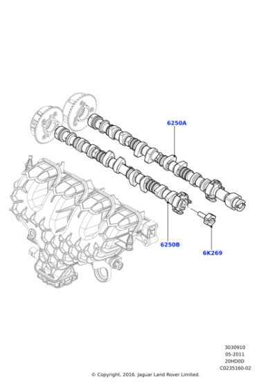 LR056375 - Land Rover Camshaft