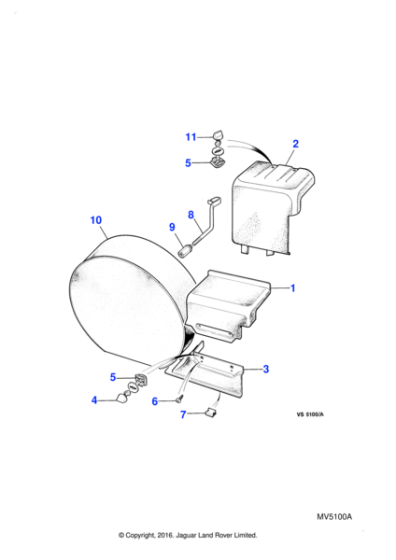 BCC3594AEF - Jaguar Turnbuckle stud
